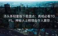 汤头条轻量版下载盘点：真相必看TOP5，神秘人上榜理由令人震惊