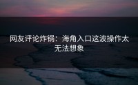 网友评论炸锅：海角入口这波操作太无法想象