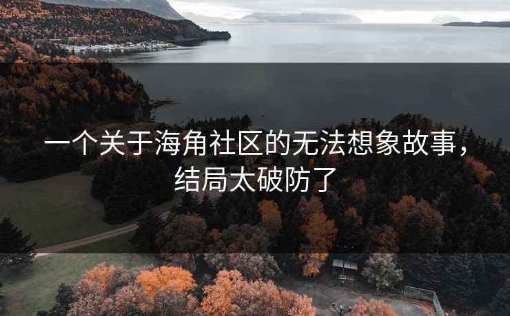 一个关于海角社区的无法想象故事，结局太破防了