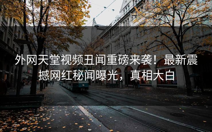 外网天堂视频丑闻重磅来袭！最新震撼网红秘闻曝光，真相大白
