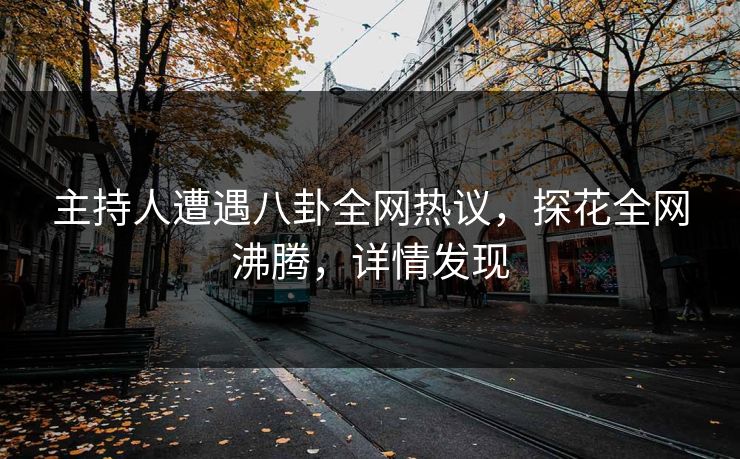 主持人遭遇八卦全网热议，探花全网沸腾，详情发现