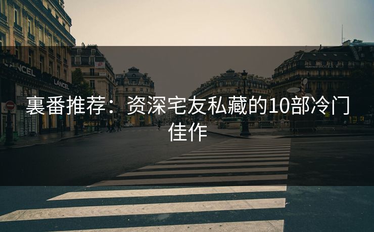 裏番推荐:资深宅友私藏的10部冷门佳作 裏番推荐:资深宅友私藏的10部冷门佳作